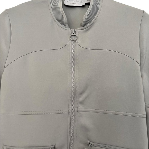 Adidas Stella McCartney Barricade Womens Athletic Track Jacket in Grey Size M - Picture 9 of 9